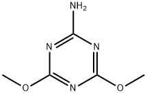 2-アミノ-4,6-ジメトキシ-1,3,5-トリアジン 化学構造式