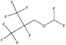 メチルパーフルオロイソブチルエーテル 化学構造式