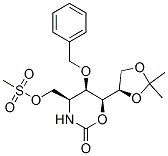 2H-1,3-Oxazin-2-one, 6-(2,2-dimethyl-1,3-dioxolan-4-yl)tetrahydro-4-(methylsulfonyl)oxymethyl-5-(phenylmethoxy)-, 4S-4.alpha.,5.alpha.,6.alpha.(S*)-|