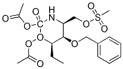 2H-1,3-Oxazin-2-one, 6-1,2-bis(acetyloxy)ethyltetrahydro-4-(methylsulfonyl)oxymethyl-5-(phenylmethoxy)-, 4S-4.alpha.,5.alpha.,6.alpha.(S*)-,163707-64-0,结构式