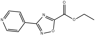 3-PYRIDIN-4-YL-[1,2,4]OXADIAZOLE-5-CARBOXYLIC ACID ETHYL ESTER|163719-80-0