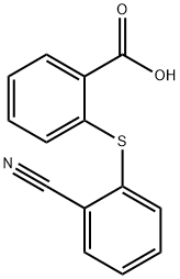 ２（２シアノフエニルチオ）安息香酸 化学構造式