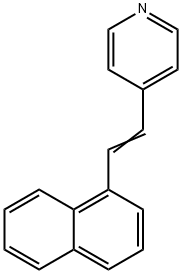 4-（1-萘乙稀基）吡啶 结构式