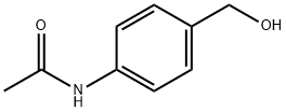 N-[4-(ヒドロキシメチル)フェニル]アセトアミド 化学構造式