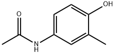 N-(4-羟基-3-甲基苯基)乙酰胺 结构式