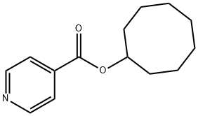 4-Pyridinecarboxylicacidcyclooctylester Structure