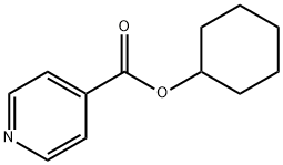 4-Pyridinecarboxylicacidcyclohexylester 化学構造式