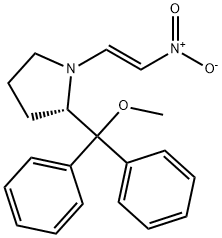 [S-(E)]-2-(methoxydiphenylmethyl)-1-(2-nitroethenyl)-pyrrolidine|(2S)-2-(METHOXYDIPHENYLMETHYL)-1-[(1E)-2-NITROETHENYL]-PYRROLIDINE