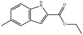 5-メチルインドール-2-カルボン酸エチルエステル 化学構造式