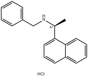 (S)-N-BENZYL-1-(1-NAPHTHYL)ETHYLAMINE HYDROCHLORIDE Struktur