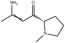 2-Buten-1-one,3-amino-1-(1-methyl-2-pyrrolidinyl)-,(S)-(9CI) Structure