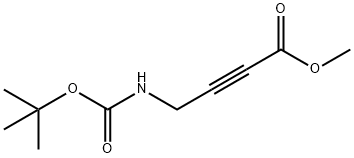 2-Butynoicacid,4-[[(1,1-dimethylethoxy)carbonyl]amino]-,methylester(9CI) Structure