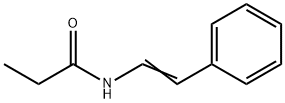 Propanamide,  N-(2-phenylethenyl)- Structure