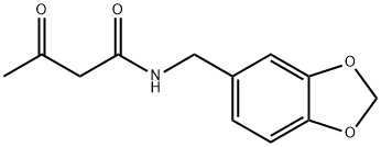 n-piperonylacetoacetamide 化学構造式