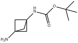 tert-butyl N-{3-aminobicyclo[1.1.1]pentan-1-yl}carbamate Structure