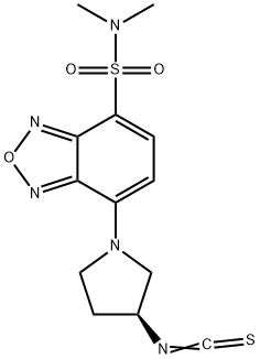 (S)-(+)-4-(N,N-二甲氨基磺酰)-7-(3-异硫氰酸基吡咯烷-1-基)-2,1,3-苯并恶二唑[用于高效液相色谱标记], 163927-32-0, 结构式