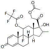 21-Acetyloxy-9-fluoro-11-(trifluoroace-tyloxy)-17-hydroxy-16-methylpregna-1,4-diene-3,20-dione Structure