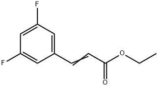 ETHYL 35DIFLUOROCINNAMATE 化学構造式