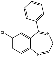 7-Chloro-5-phenyl-3H-1,4-benzodiazepine,16398-00-8,结构式