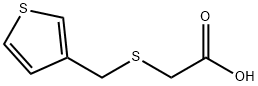 (THIEN-3-YLMETHYL)THIO]ACETIC ACID 化学構造式