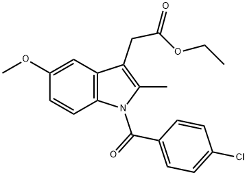 1H-Indole-3-acetic acid, 1-(4-chlorobenzoyl)-5-Methoxy-2-Methyl-, ethyl ester