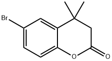 6-bromo-4,4-dimethylchroman-2-one Structure