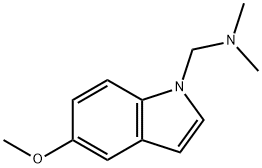 1-DIMETHYLAMINOMETHYL-5-METHOXY-1H-INDOLE, 164083-68-5, 结构式