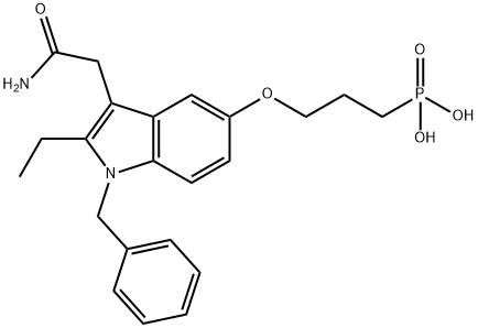 164083-84-5 [3-[[3-(2-Amino-2-oxoethyl)-2-ethyl-1-(phenylmethyl)-1H-indol-5-yl]oxy]propyl]-phosphonicacid