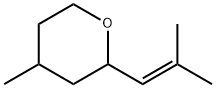 4-Methyl-2-(2-methyl-1-propenyl)tetrahydropyran (cis- and trans- mixture) Struktur