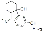 3-[2-[(二甲基氨基)甲基]-1-羟基环己基]-苯酚盐酸盐(1:1) 结构式