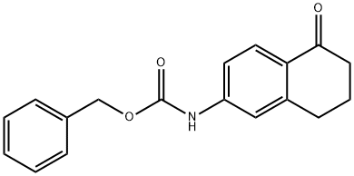 (5-氧代-5,6,7,8-四氢萘-2-基)氨基甲酸苄酯, 164149-25-1, 结构式