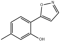 5-(2-ヒドロキシ-5-メチルフェニル)イソオキサゾール 化学構造式