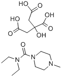 くえん酸 ジエチルカルバマジン 化学構造式