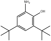 2-アミノ-4,6-ジ(tert-ブチル)フェノール 化学構造式
