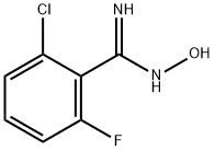 2-CHLORO-6-FLUORO-N-HYDROXY-BENZAMIDINE 化学構造式