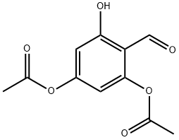 2,4,6-Trihydroxybenzaldehyde 2,4-Diacetate Structure