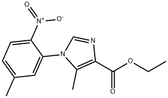 ethyl 1-(5-methyl-2-nitrophenyl)-1H-imidazole-4-carboxylate 化学構造式
