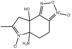 8aH-Pyrrolo[3,2-e]-2,1,3-benzoxadiazol-8a-ol,5a-amino-4,5,5a,8-tetrahydro-7-methyl-,3,6-dioxide(9CI) 结构式