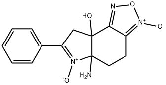8aH-Pyrrolo[3,2-e]-2,1,3-benzoxadiazol-8a-ol,5a-amino-4,5,5a,8-tetrahydro-7-phenyl-,3,6-dioxide(9CI),164355-87-7,结构式
