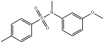 N-(m-methoxyphenyl)-N-methyl-p-toluenesulphonamide 结构式
