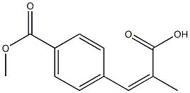 Benzoic acid, 4-(2-carboxy-1-propenyl)-, 1-methyl ester (9CI) Structure