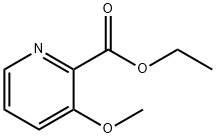 ETHYL 3-METHOXYPYRIDINE-2-CARBOXYLATE 化学構造式