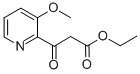 3-METHOXY-BETA-OXO-2-PYRIDINEPROPANOIC ACID ETHYL ESTER,164399-02-4,结构式