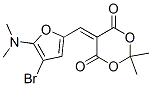 1,3-Dioxane-4,6-dione,  5-[[4-bromo-5-(dimethylamino)-2-furanyl]methylene]-2,2-dimethyl-|