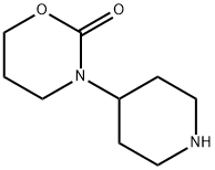 3-(Piperidin-4-yl)-1,3-oxazinan-2-one Struktur