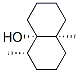(4alpha,4aalpha,8aalpha)-octahydro-4,8a-dimethyl-4a(2H)-naphthol Structure