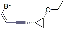 Cyclopropane, 1-(4-bromo-3-buten-1-ynyl)-2-ethoxy-, [1alpha(Z),2ba]- (9CI) Structure