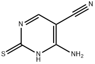 2-巯基-4-氨基嘧啶-5-腈,16462-26-3,结构式