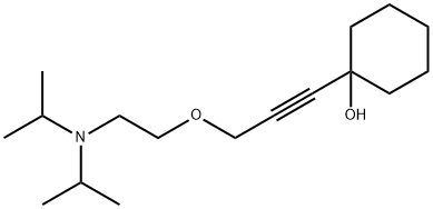 16464-42-9 3-[2-(dipropan-2-ylamino)ethoxy]-1-prop-1-ynyl-cyclohexan-1-ol