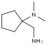 N-[1-(aminomethyl)cyclopentyl]-N,N-dimethylamine Struktur